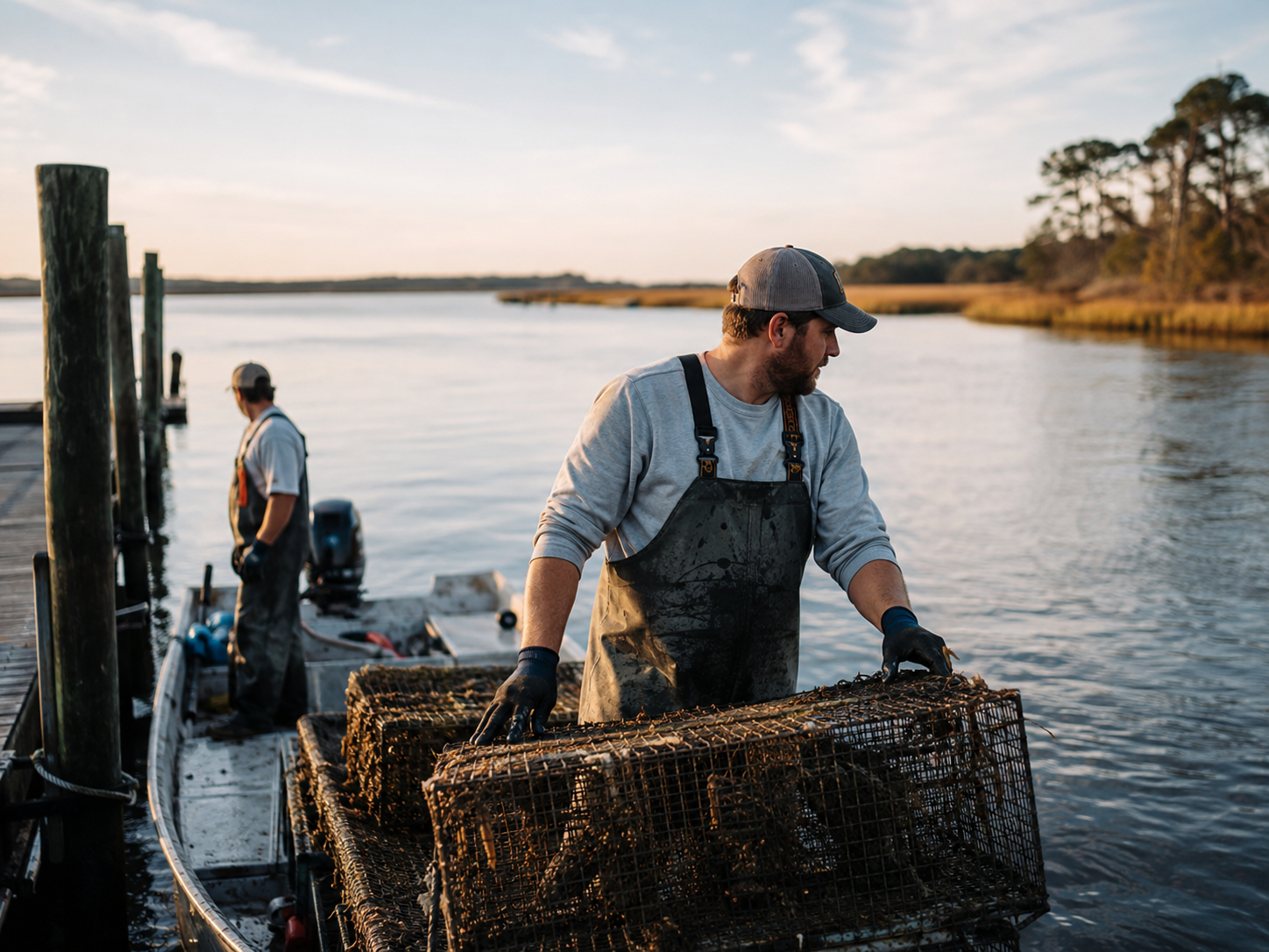 Working waterman in the Rappahannock River and Northern Neck